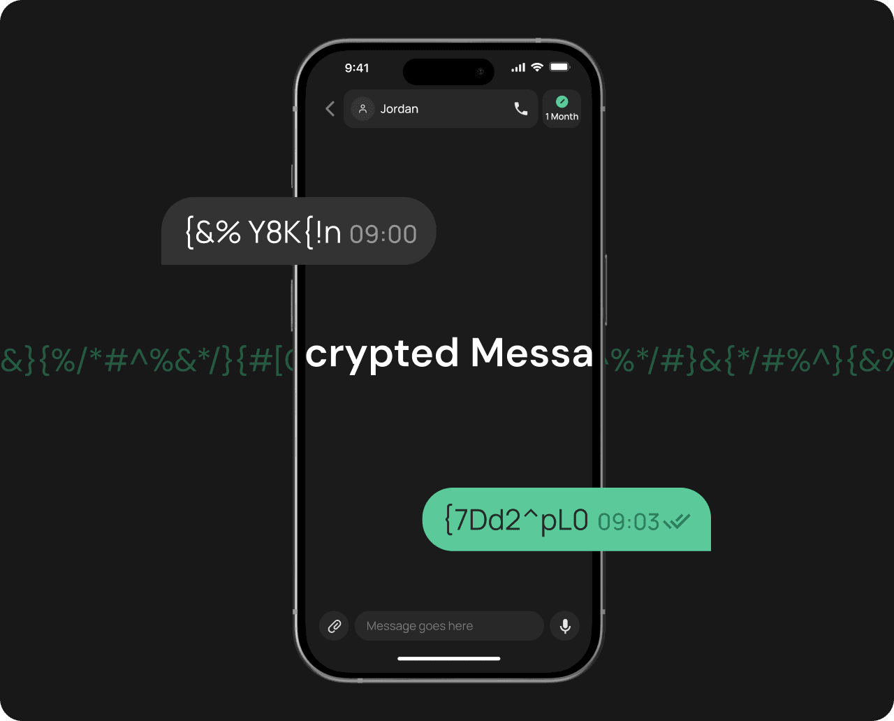 End-to-end encrypted chat
