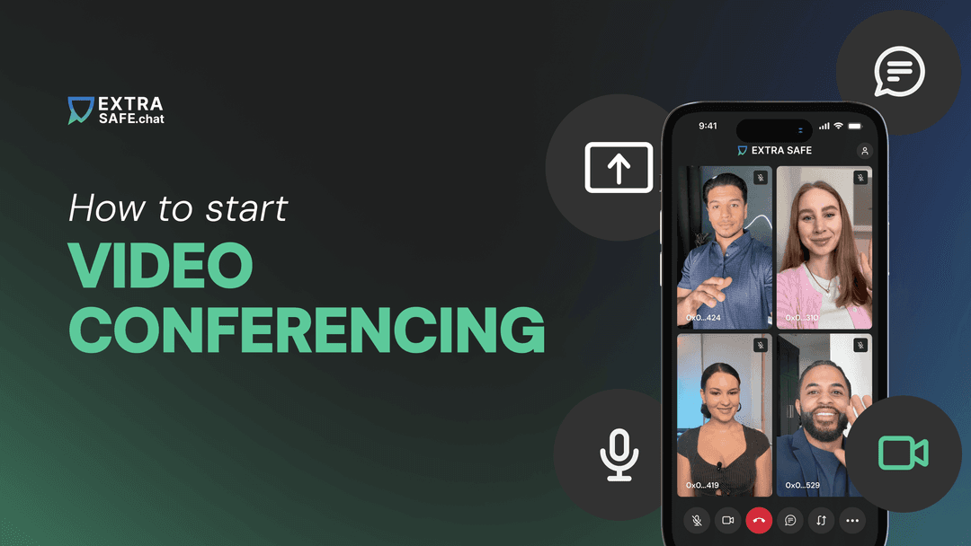 How to start video conferencing on extrasafe.chat