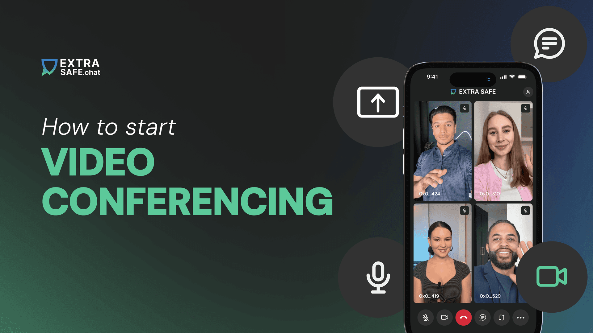 How to start video conferencing on extrasafe.chat