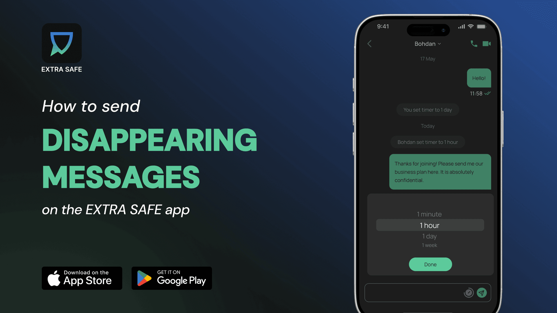 How to Send Disappearing Messages (Vanish Mode) in the EXTRA SAFE App