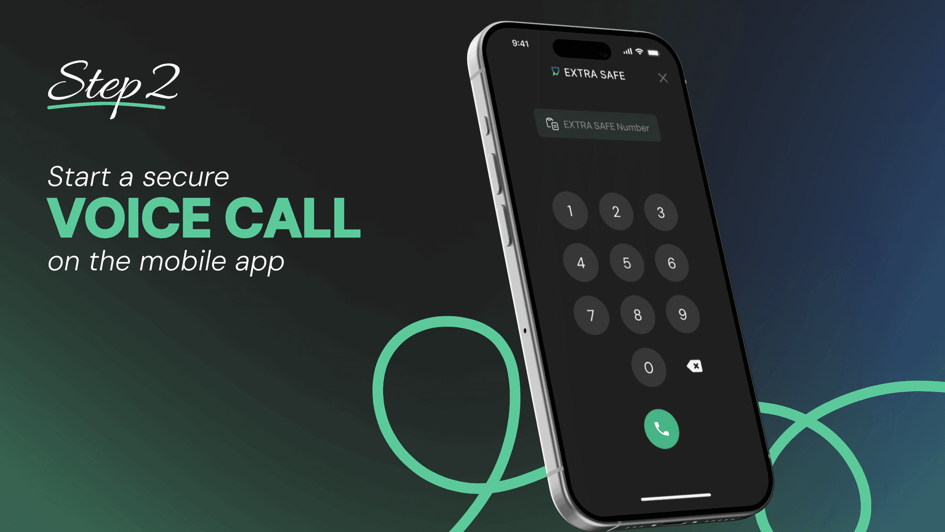 Step 2 — Start a secure voice call on the mobile app 