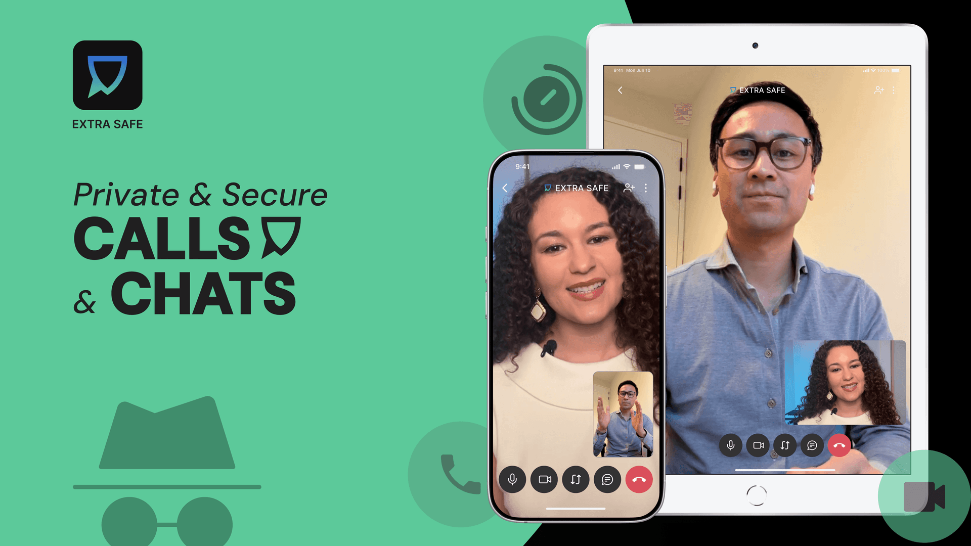 private & secure calls & chats