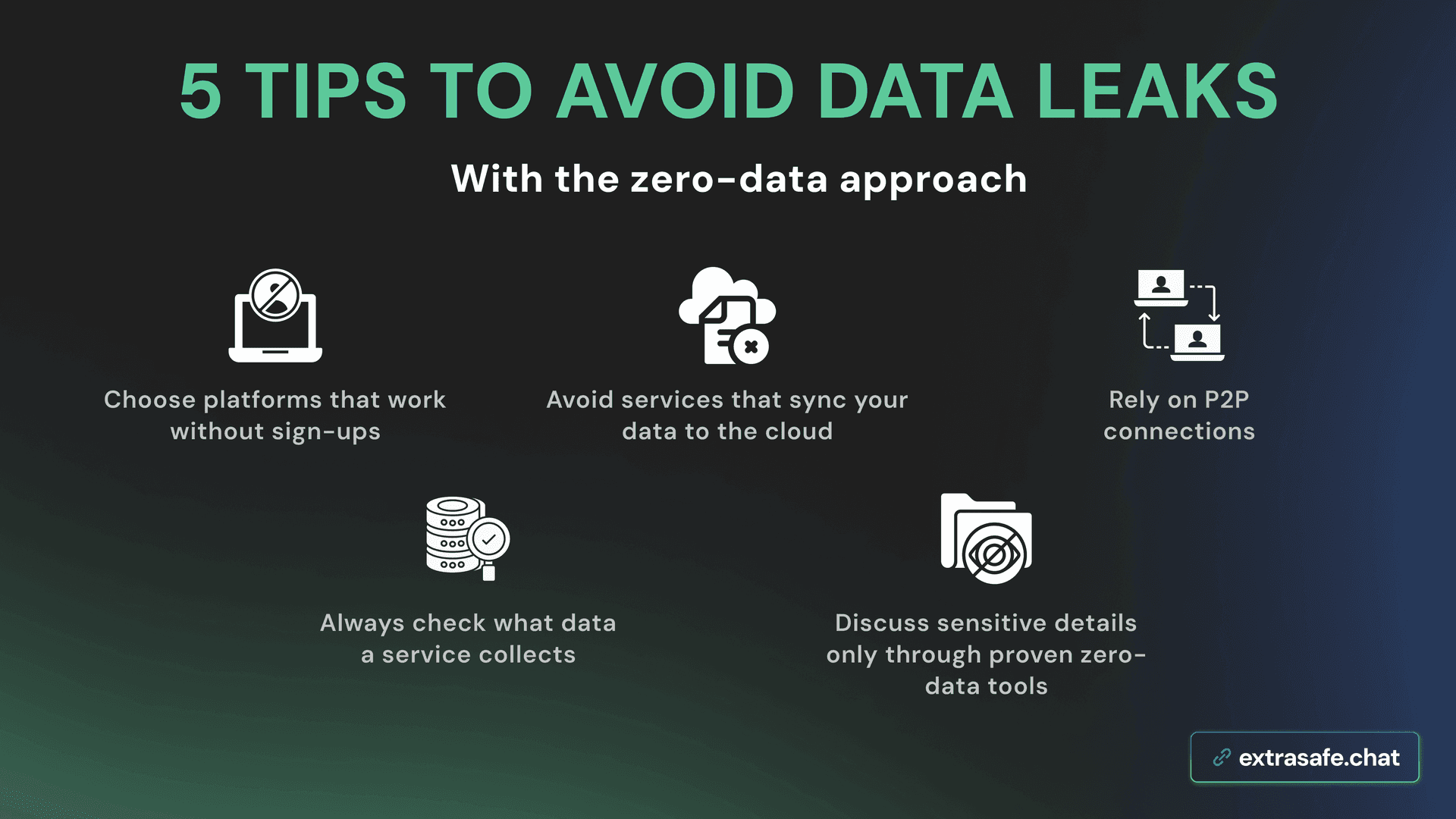 5 tips - how to avoid data leaks