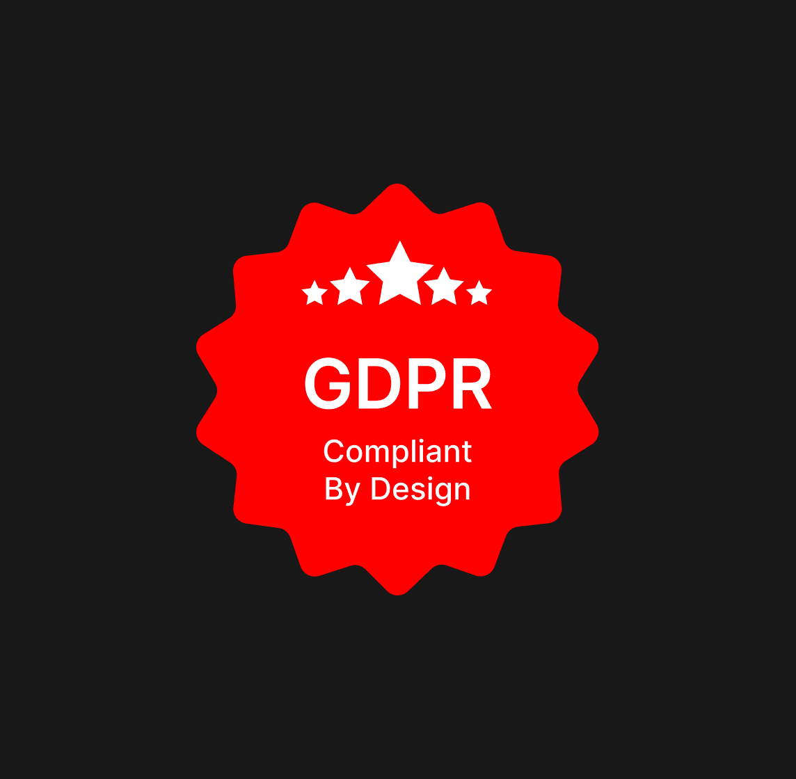 GDPR Compliant By Design badge