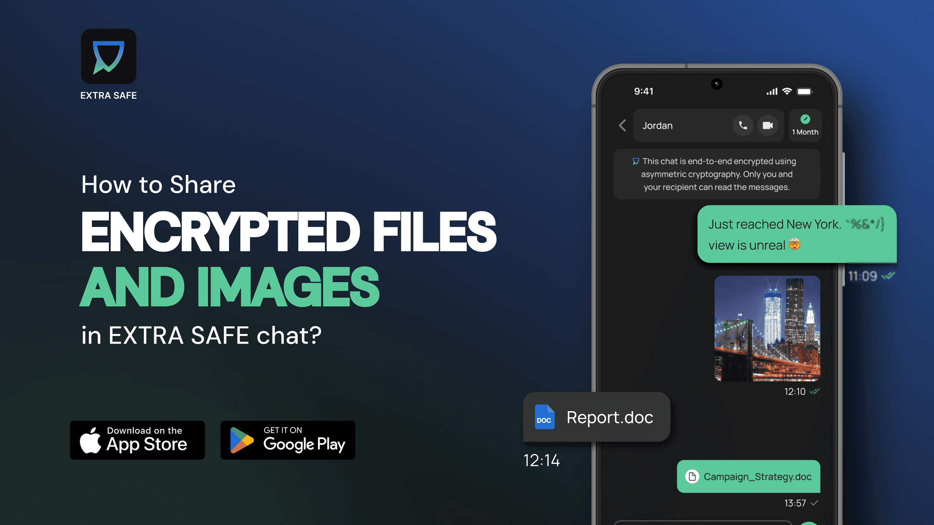 How to Share Encrypted Files and Images in EXTRA SAFE Chat | Tutorial