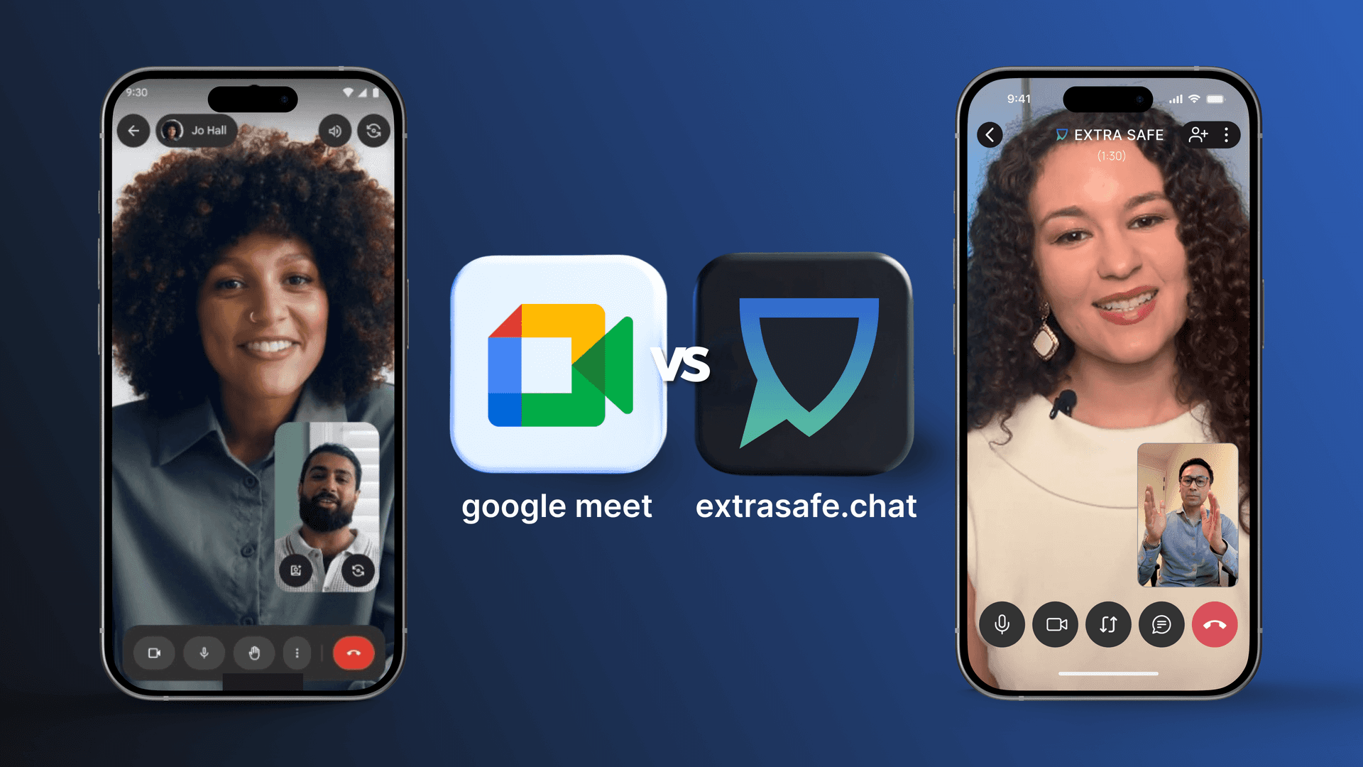 Google Meet vs. EXTRA SAFE (Mobile Apps)