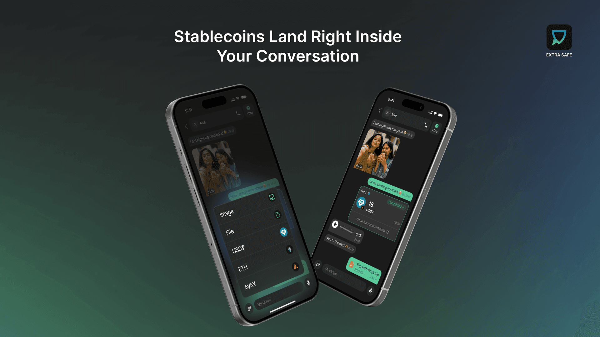 Stablecoins land right inside your conversation