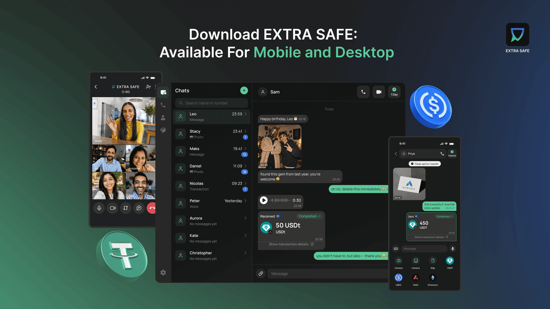 Download EXTRA SAFE. Available for mobile and desktop