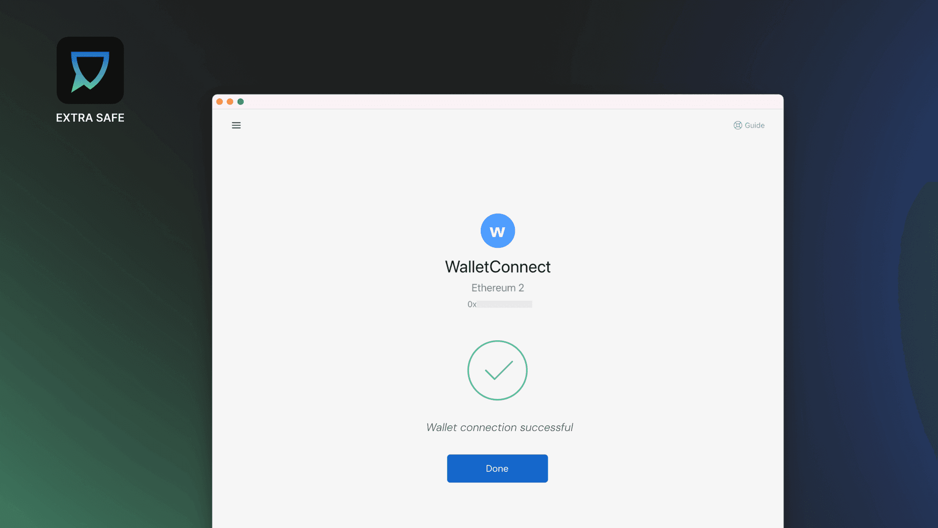 Connecting the wallet